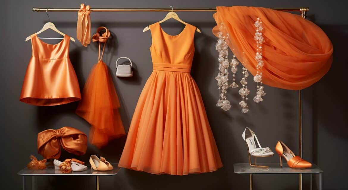 Different Looks To Try With Orange Homecoming Dresses